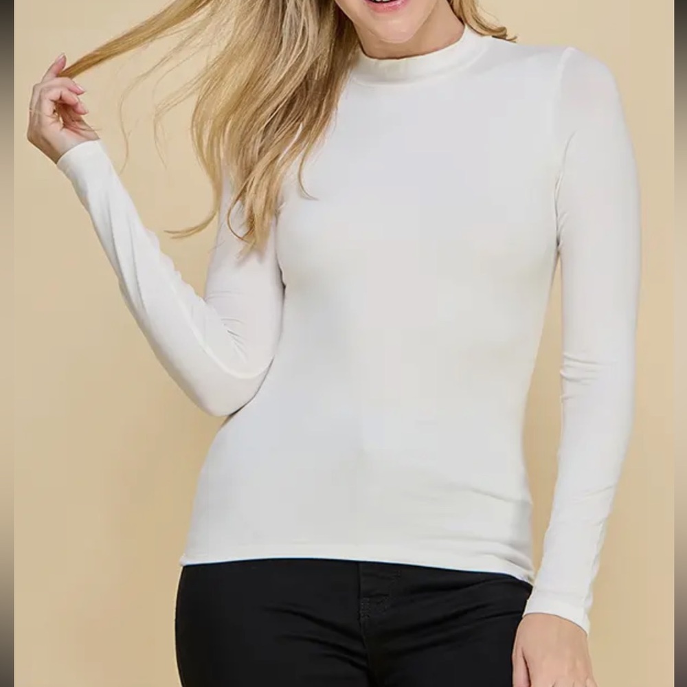 ShopEvelynne Cream Long Sleeve Top